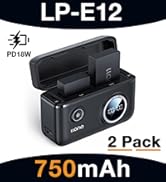 LP-E12 2 PACK 750mAh Battery