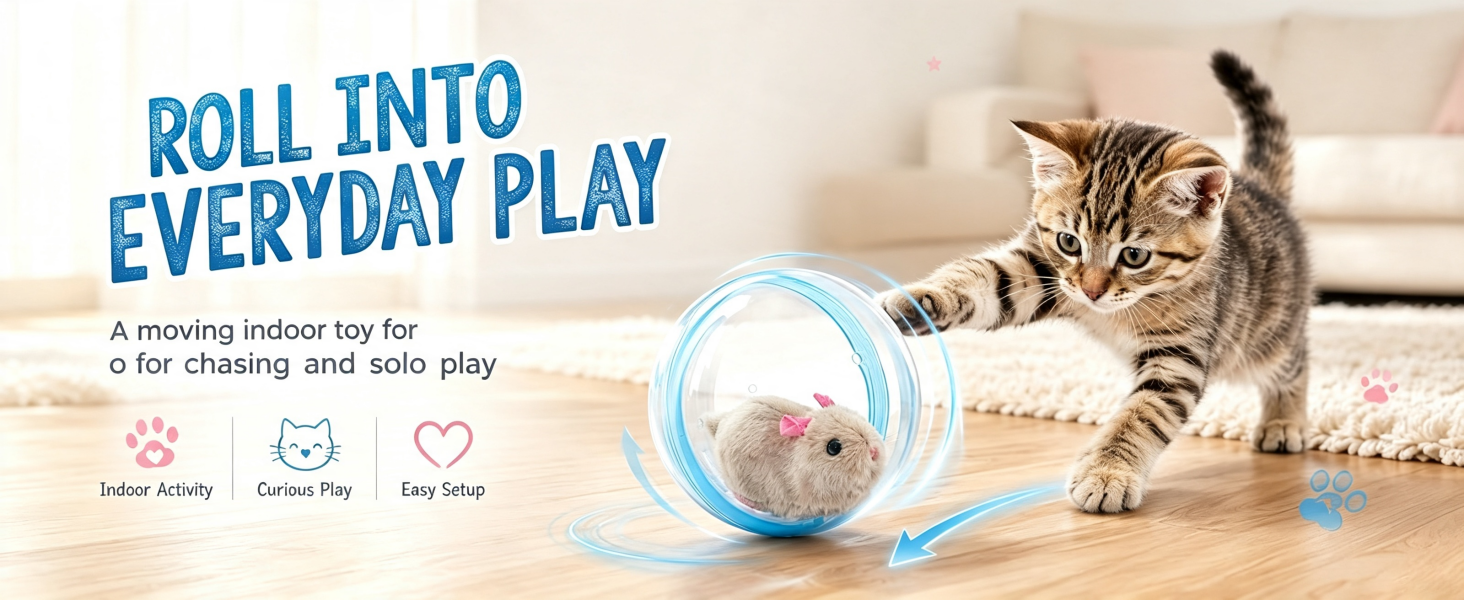 interactive rolling cat ball