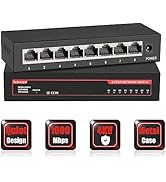ienRon 8 Ports Gigabit Ethernet Switch,Unmanaged Network Switch,Ethernet Splitter | Plug & Play |...