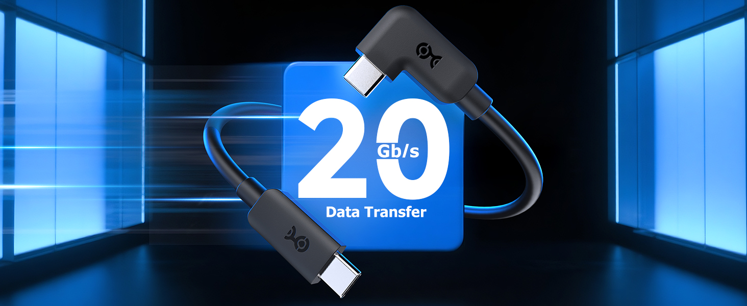 usb c right angle cable 10gbps