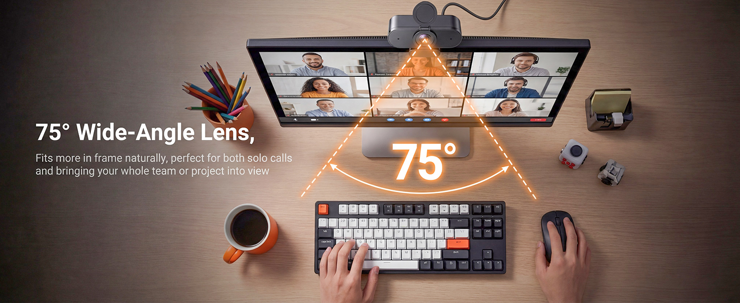 75° wide