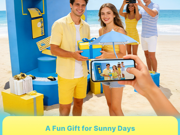 Magnetic Thumb Up Base Phone Umbrella for Sun iphone Gift for Women Men Girls Teen Adults Boy