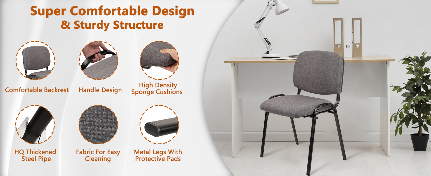 Waiting Room Chairs Set of 5 Stackable