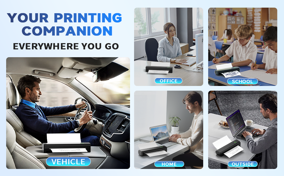 Thermal Bluetooth Small Compact Mobile Printer