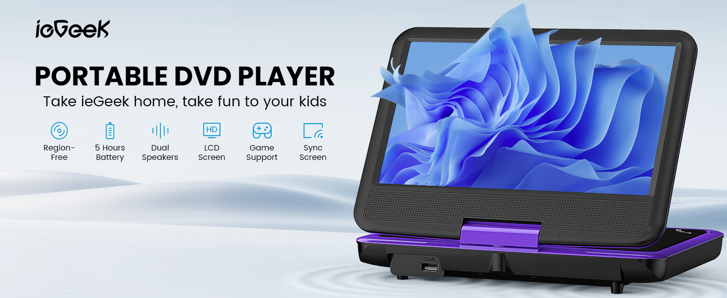 ieGeek Portable DVD Player