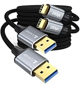 Android Auto USB Cable 6ft 2Pack, 10Gbps USB A to USB C Data Transfer USB 3.2 Gen 2 100W Charge T...