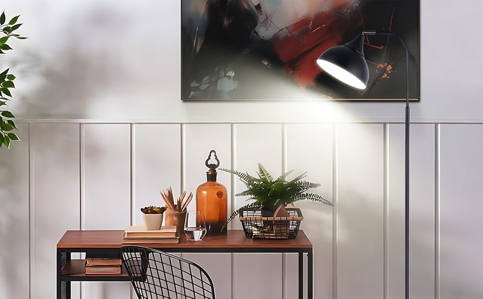 Living room lamp, bedroom floor lamp, office lighting Reading lamp for bedroom farmhouse standing