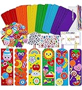 Winlyn 36 Sets Summer Crafts Kits DIY Whimsical Bookmarks Decorations Art Sets Fruits Treats Anim...