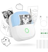 mafiti Mini Sticker Printer Portable Thermal Inkless Wireless Bluetooth Phone Printer with AI Dra...