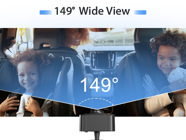 baby car camera 150° angle