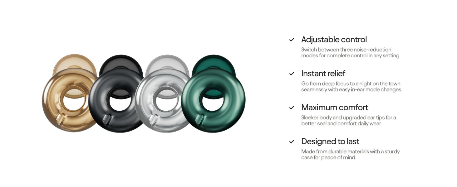 Loop Switch Noise Reducing Earplugs