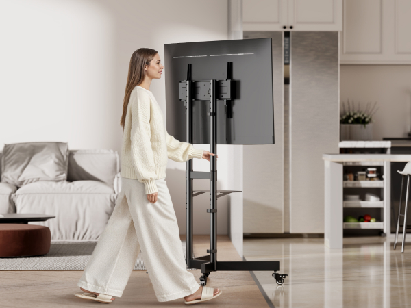 rolling tv stand