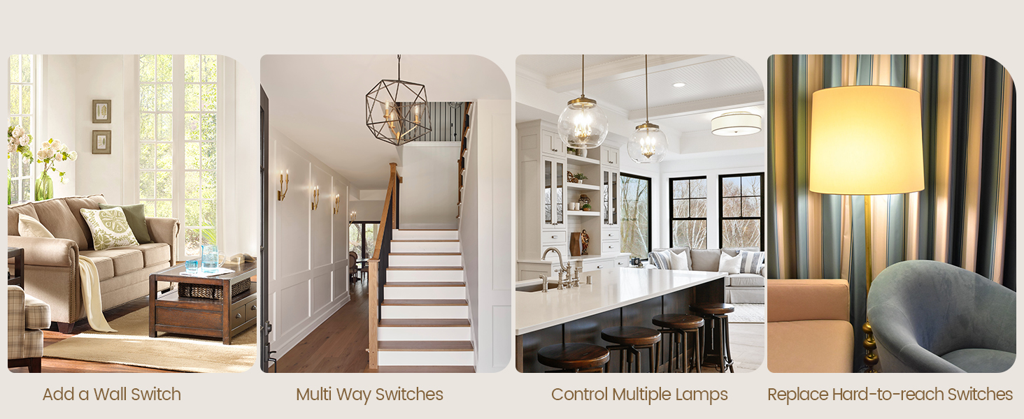 remote 3 way light switch wireless