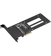 Aukuoy PCIe 4.0 x4 to U.2 NVMe SSD Adapter Card, PCIe 3.0/4.0 Host Adapter for 2.5" U.2 SFF-8639 ...