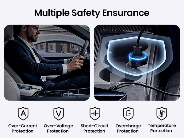 PISEN car charger adapter