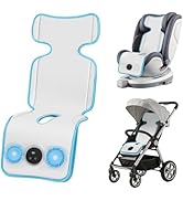 Baby Stroller Cooling Pad with Fan, Universal Gel Car Seat Cooler Mat, 3D Breathable Mesh Liner I...