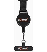 EAZYWORK Anti-theft Phone Tether, Phone Lanyard Retractable Steel Line Cellphone Strap with Locki...