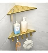 Bernkot 10‘’ Corner Shower Shelf, 304 Stainless Steel Shelves for Bathroom, Grout in Shelf with H...