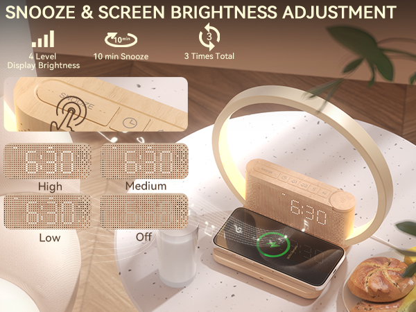 SNOOZE &amp;amp; SCREEN BRIGHTNESS ADJUSTMENT
