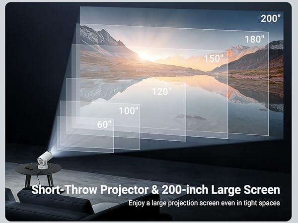 projector with WiFi 6 and Bluetooth 5.2