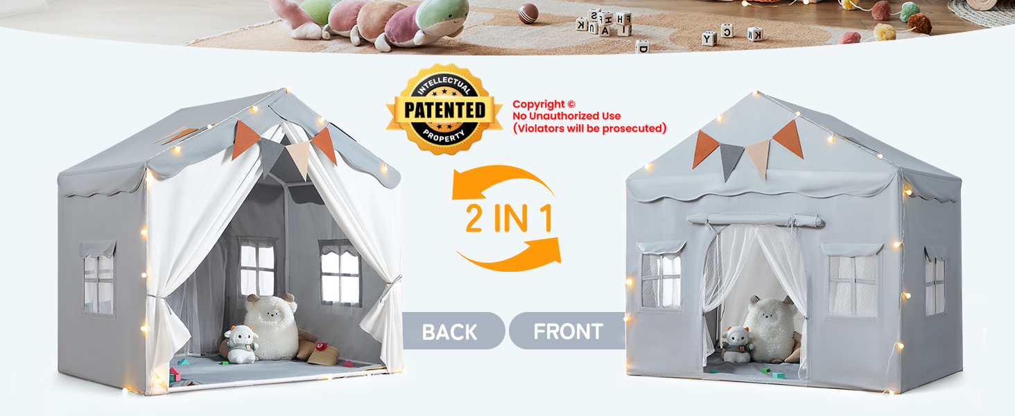 2 in 1 Kids Play Tent
