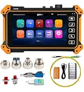 WANLUTECH OTDR Fiber Tester 1310/1550nm 26/24dB 5.55 inches Touchscreen OTDR Tester Built-in VFL ...