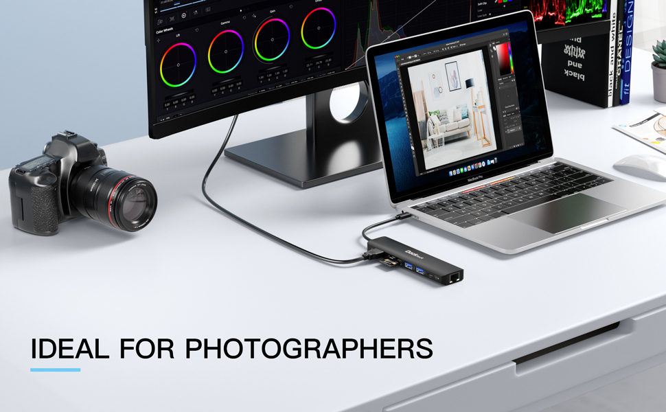 usb c hub sd tf card reader