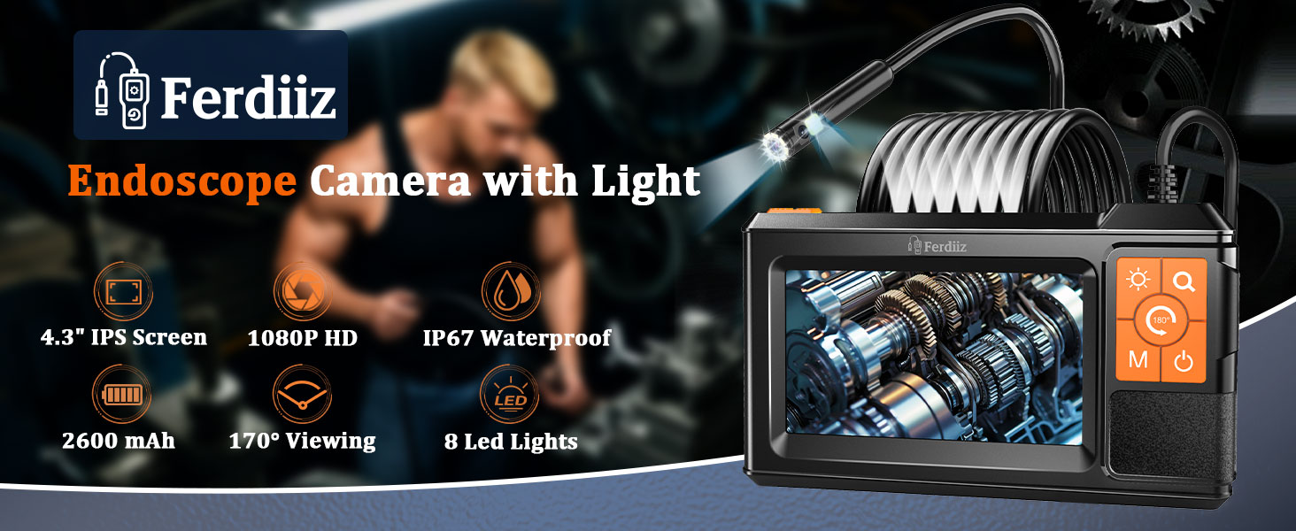 Endoscope Camera with Light