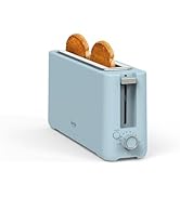 Martha Stewart 2 Slice Long Slot Toaster, Extra Wide for Sourdough &amp; Bagels, 10 Setting Shade Con...