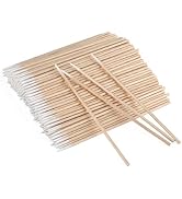 G2PLUS 500PCS Cotton Swabs, Wood Disposable Micro Applicators Brush for Makeup and Personal Care ...