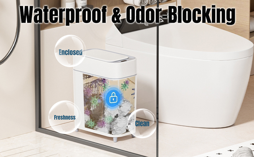bathroom garbage can