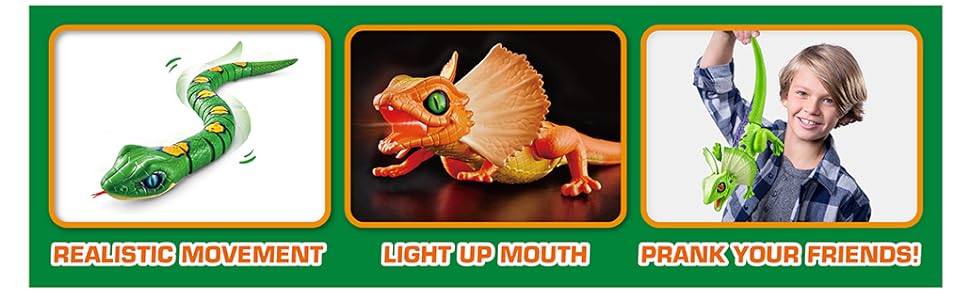 Robo Alive Lurking Lizard AND Snake Series 3