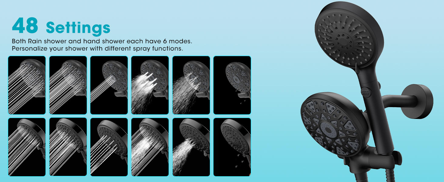 showerhead with handheld sprayer