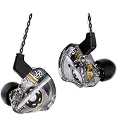 in Ear Monitor Headphones, CCZ DC01 PRO Ultra-strong Bass Wired Gaming Earbuds with 4N OFC Detach...