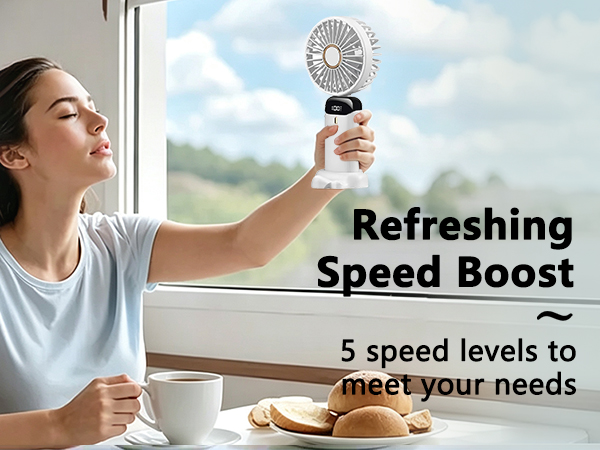 5 speed levels to meet your needs