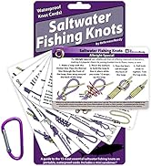 ReferenceReady Saltwater Fishing Knot Cards - Waterproof Pocket Guide to 15 Big Game Fishing Knot...