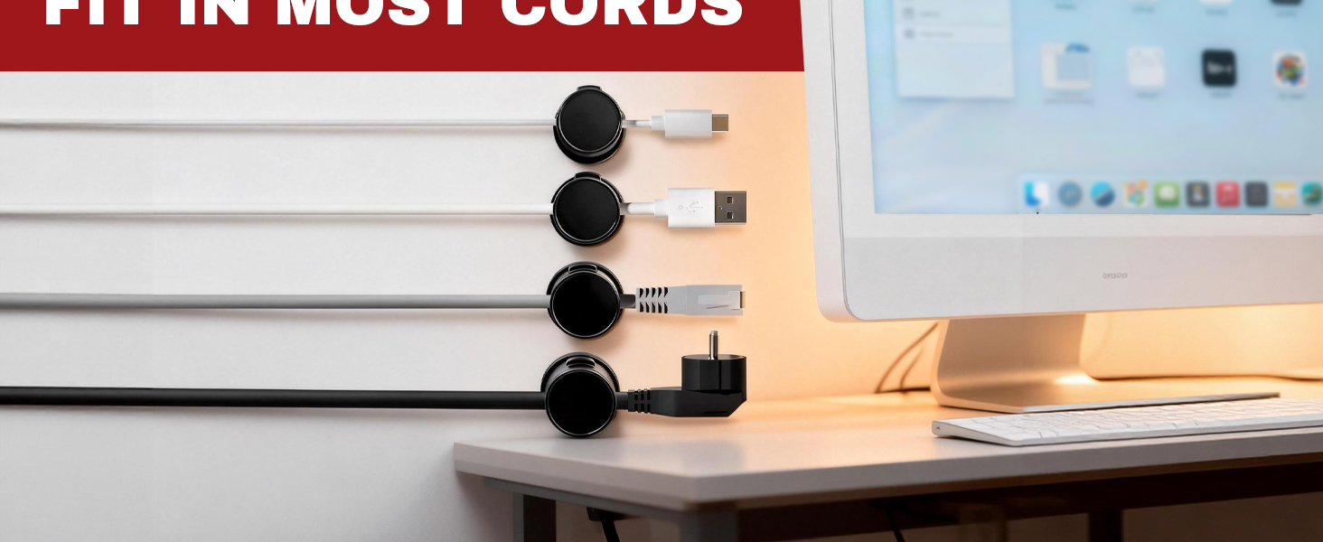 Rotatable Cord Holder Magnetic Clips
