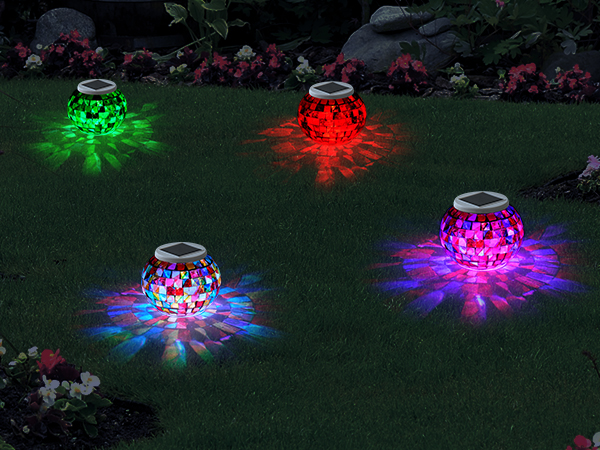 mosaic solar lights outdoor solar garden lights
