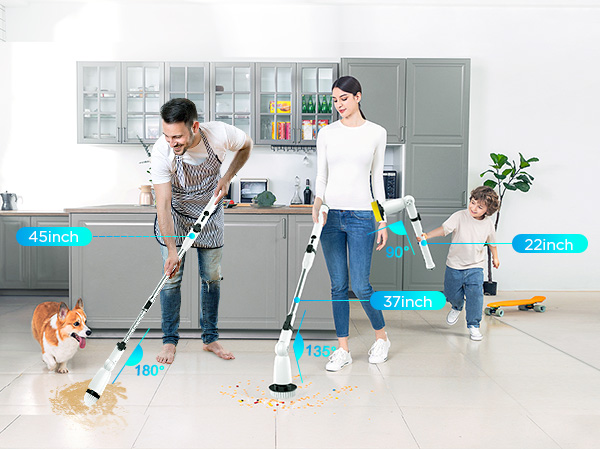 electric spin scrubber brush power brush floor scrubber