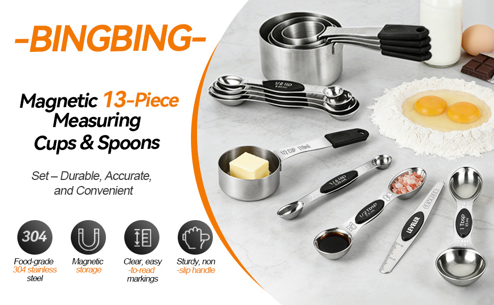 Measuring cups and spoons