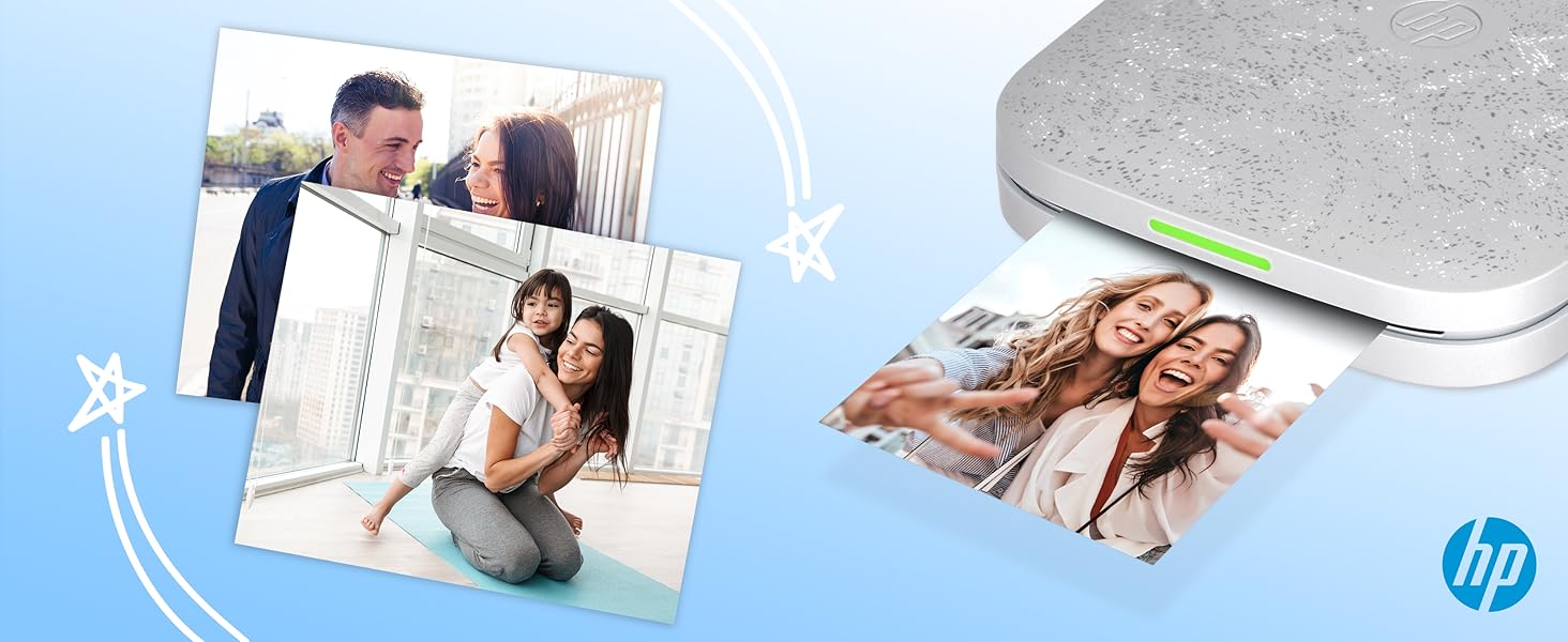 HP Sprocket 3.5 x 4.25” Zink Sticky-Backed Photo Paper