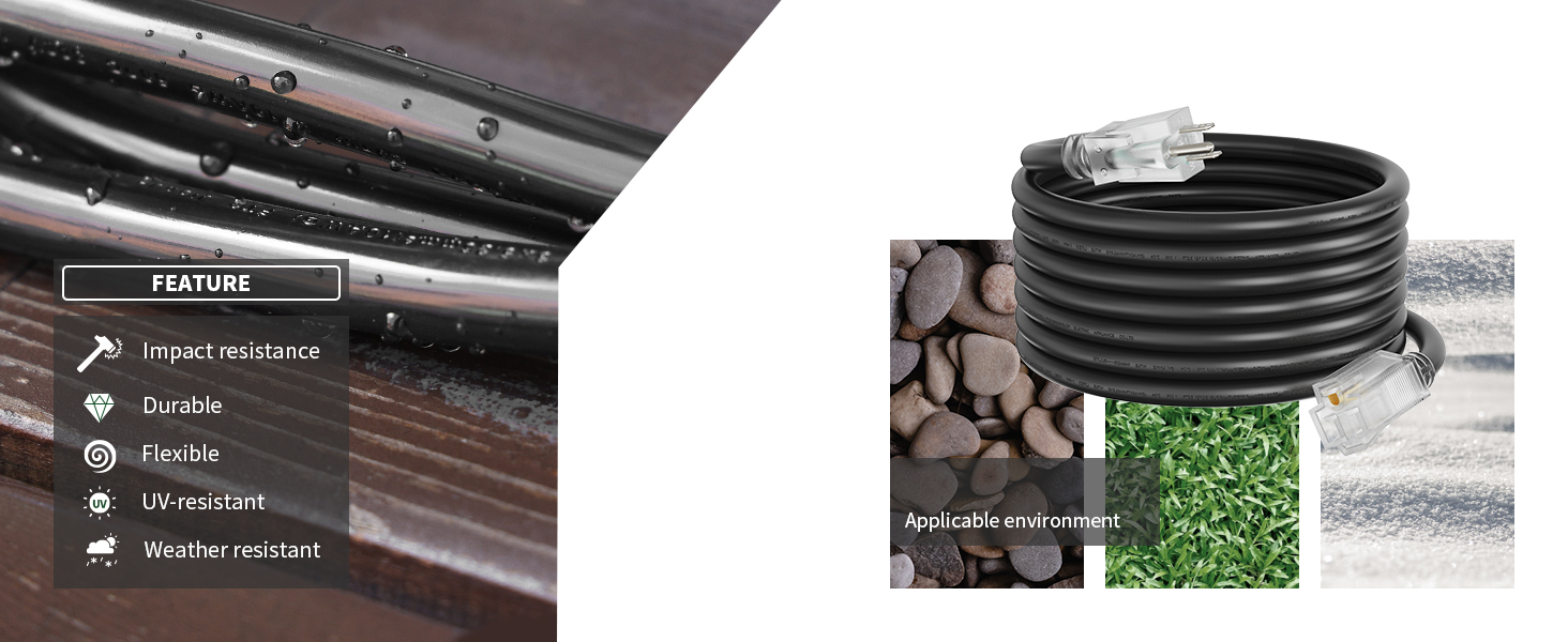 10 gauge extension cord heavy duty extension cord outdoor