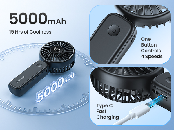 handheld portable fan