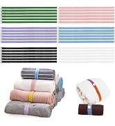 Consss 24 PCS Bed Sheet Organizer Bands, Elastic Closet Organization Adjustable Sheet Organizers ...