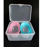 1 Set Blue and Pink Eye Wash Cup Eye Wash Kit Bath Kit Silicone Eyelash Lid Care for Tired Dry Ey...
