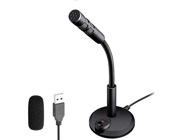 USB Computer Microphone,Plug and Play Desktop PC Laptop Microphone with Mute Button