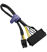 COMeap 24 Pin to 6 Pin ATX PSU Power Adapter Cable for Dell Motherboard with 6 Pin Port 13.3-inch...