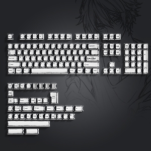 60% keyboard 75% keyboard pbt keycaps custom keyboard keycaps pudding keycaps white keycaps