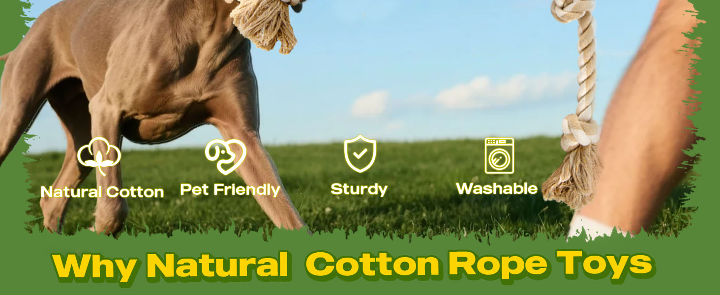 natural dog rope toys