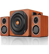ZQMMSPK Computer Speakers with Subwoofer, 2.1 Gaming Speaker System for Desktop PC, 6.5" Deep Bas...